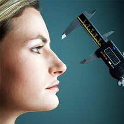 Determination of future parameters of the nose as a result of a rhinoplasty